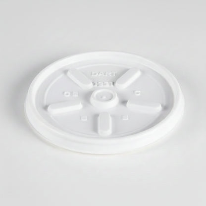 Vented Lid White 6-12 oz
