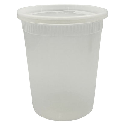 Heavy Duty Deli Container 32 oz Clear Combo