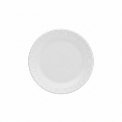 6 inch White Foam Plate