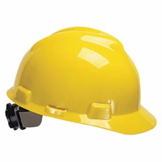 Yellow V-Gard Cap-Style Hard Hat with Fas-Trac III Suspension