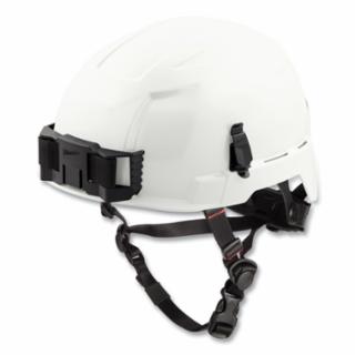 White Unvented Class E BOLT Safety Helmet