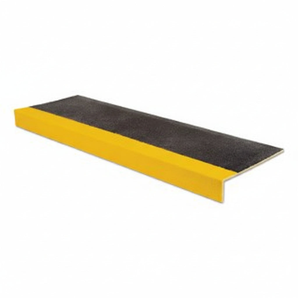 SafeStep Black/Yellow Anti-Slip Step Edge, 10 in x 36 in