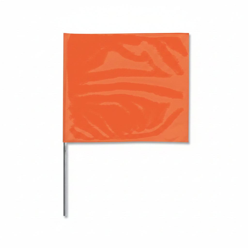 Orange Glo 2 x 3 inch 21-inch Stake Flag