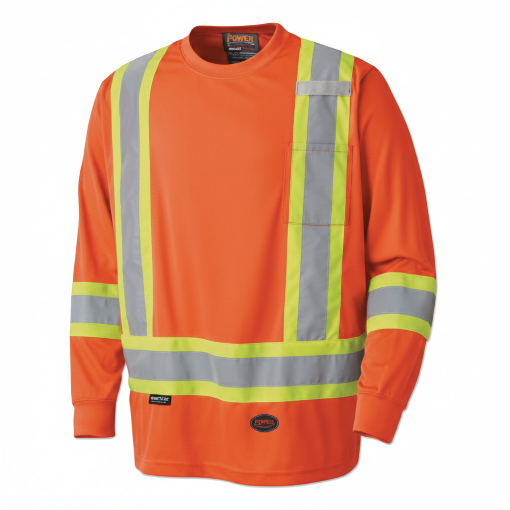 6995U/6996U High Visibility Lightweight Shirt - Orange, Large