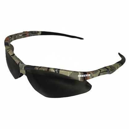 V30 Nemesis Smoke Anti-Fog Safety Glasses with Camouflage Nylon Frame