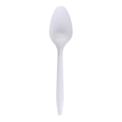 Medium Weight White Teaspoon