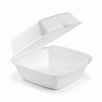 Foam Hinged Container 6" Sandwich 1-Compartment