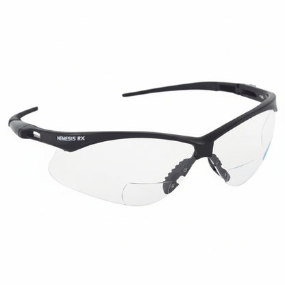 V60 Nemesis Rx Readers Clear Scratch-Resistant Prescription Safety Glasses +1.5