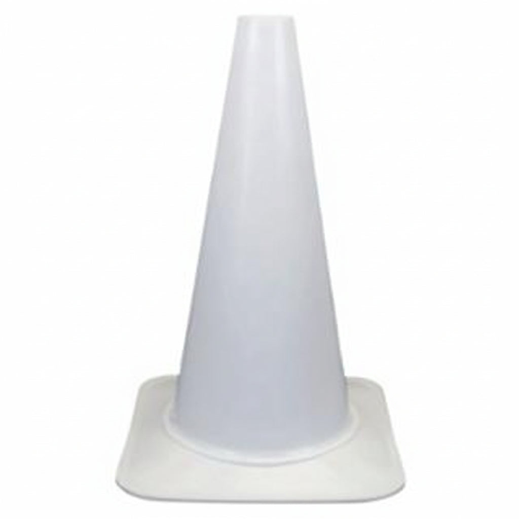 18 inch White Sports Traffic Cone