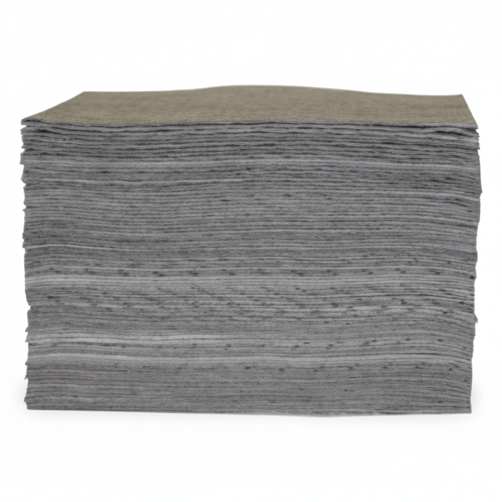Universal Lightweight Sorbent Pad, Gray, 15 in x 17 in, Absorbs 17 gal, 100 Sheets per Bale