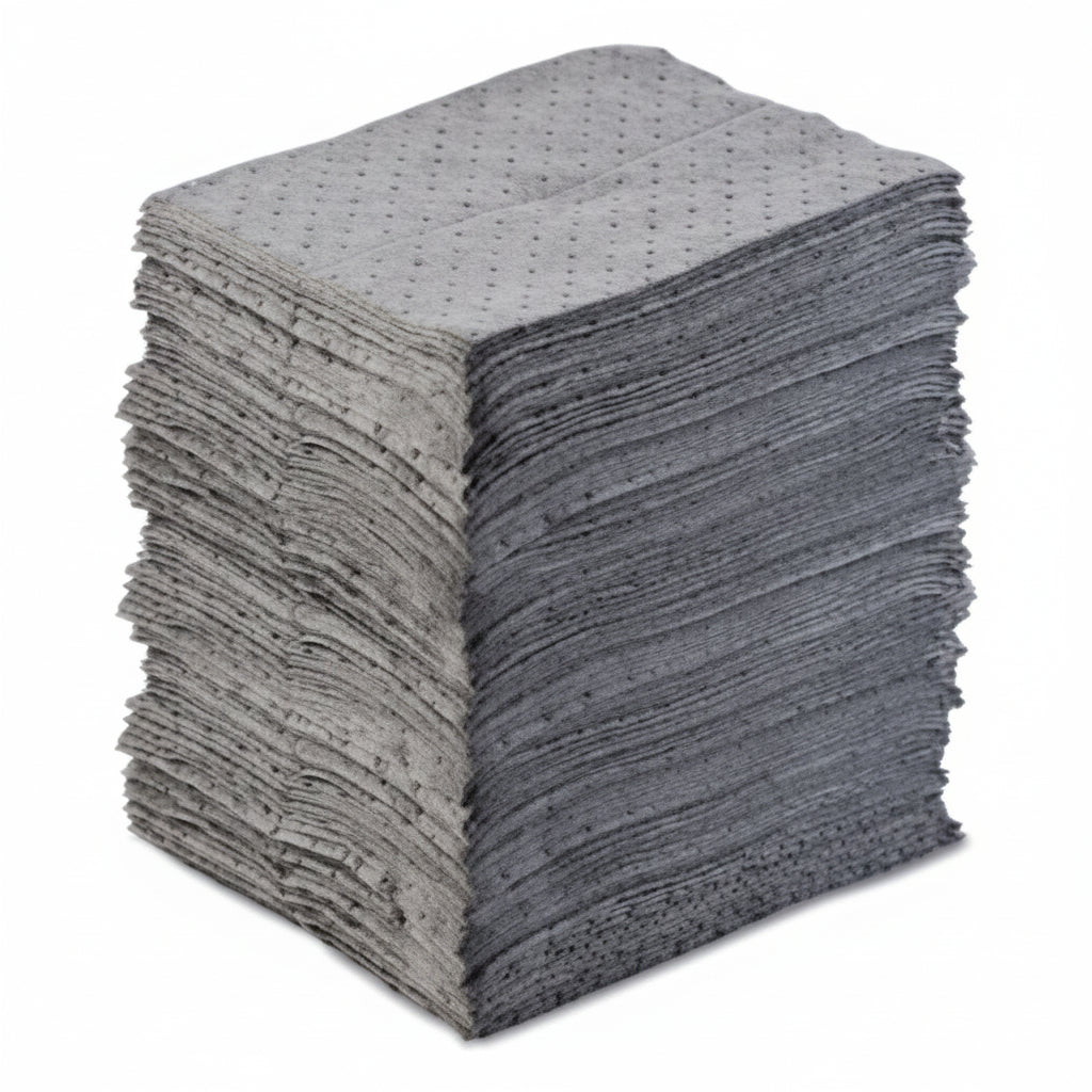 Universal Lightweight Sorbent Pad, Gray, 15 in x 17 in, Absorbs 34 gal, 200 Sheets per Bale