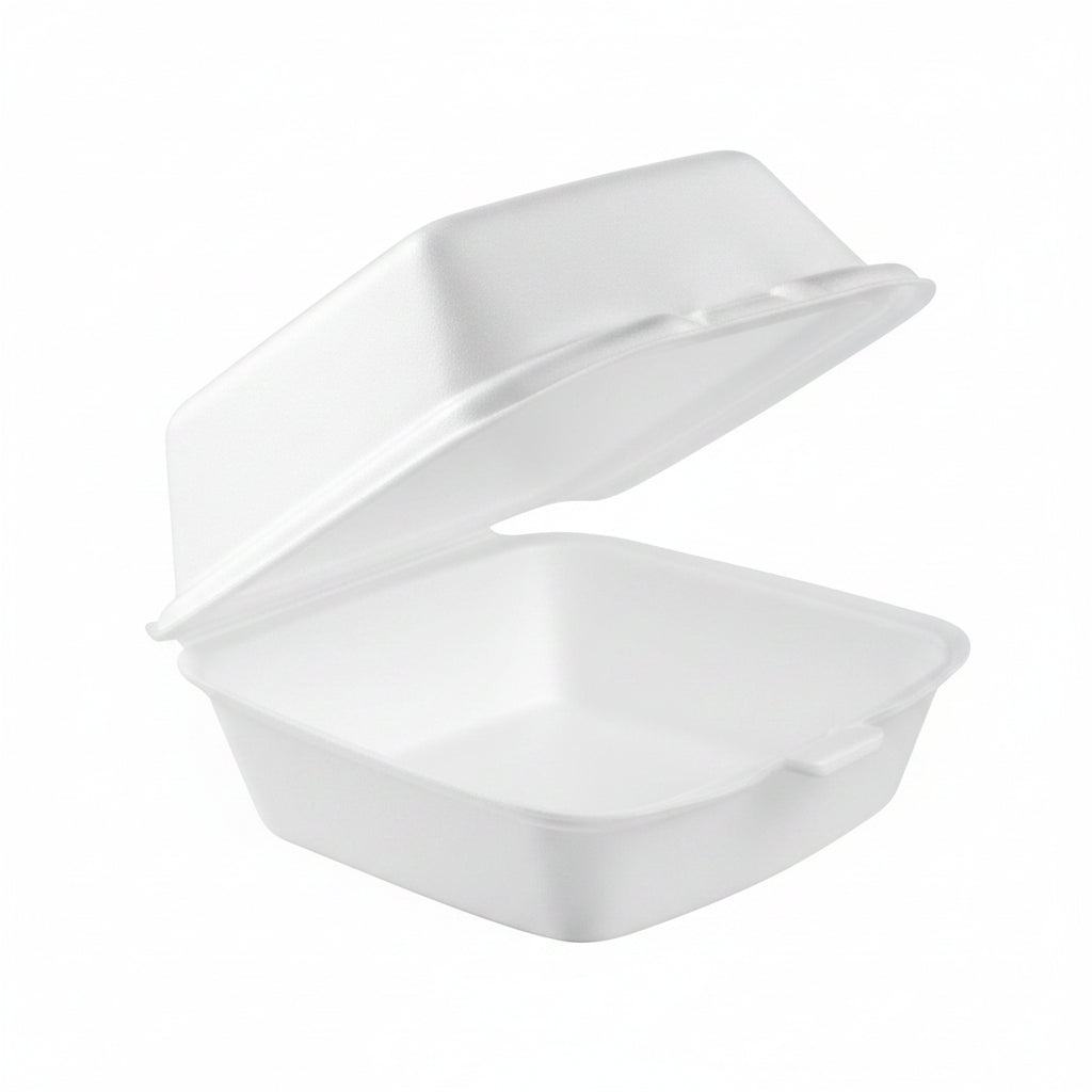 Foam Hinged Container 5" 1-Compartment