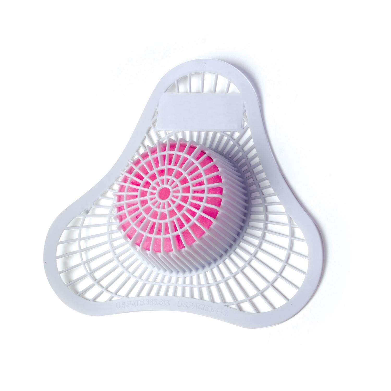 Health Gards Urinal Screen Pink Cherry with Non-Para Block