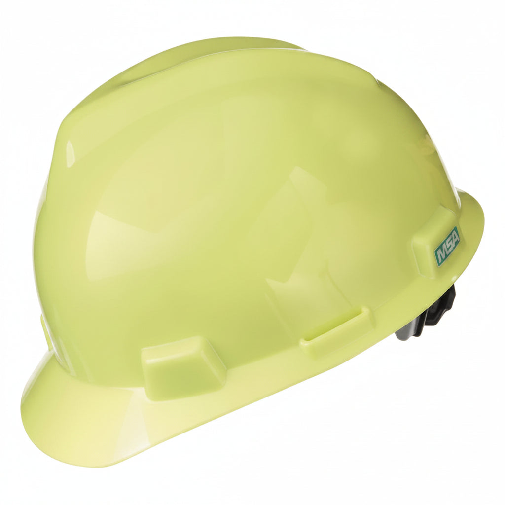 Hi-Viz Yellow-Green V-Gard Cap-Style Hard Hat with Fas-Trac III Suspension