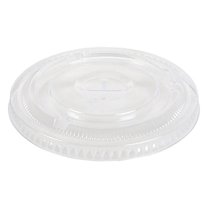 Flat Straw Slot Lid PET Clear 12-24 oz