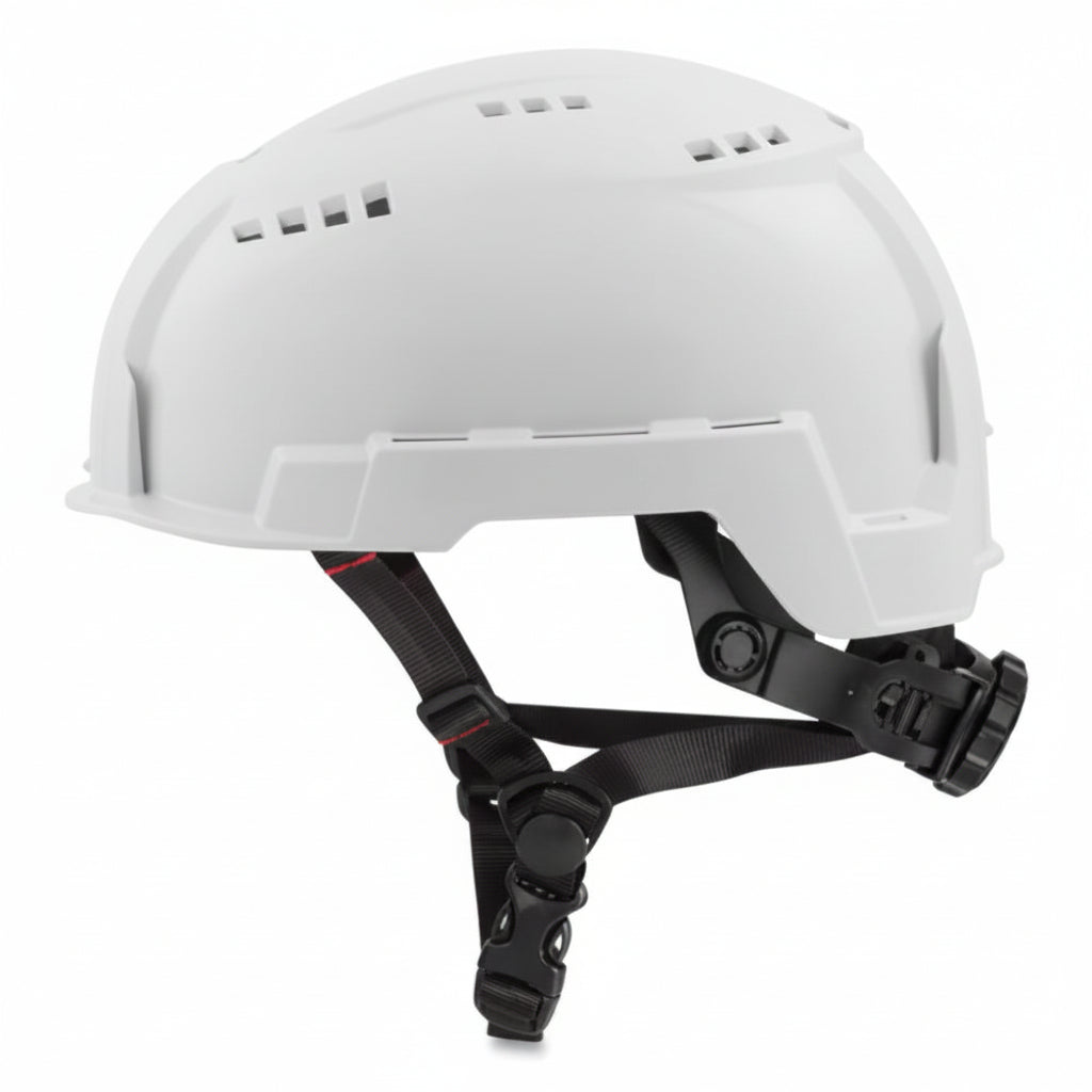 White Vented Class C BOLT Safety Helmet