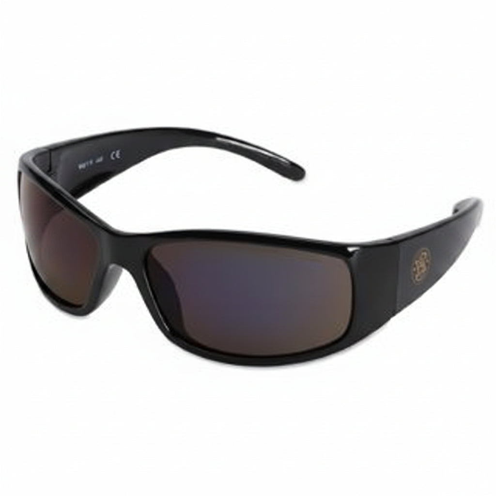 Elite Smoke Uncoated Safety Glasses with Black Nylon Frame