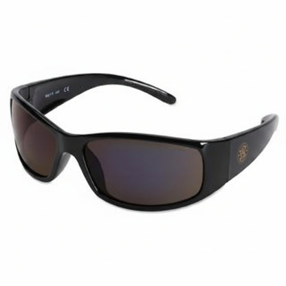 Elite Smoke Uncoated Safety Glasses with Black Nylon Frame