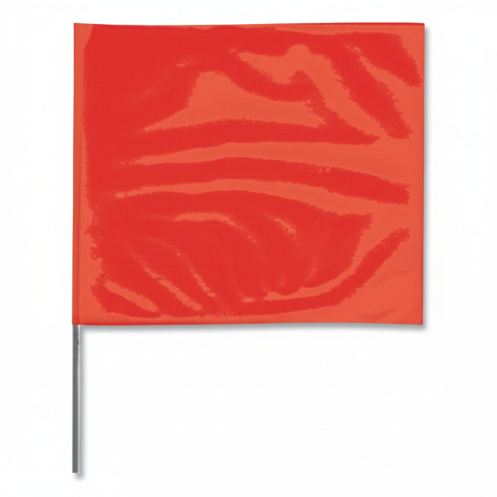 Red 2 x 3 inch 18-inch Stake Flag