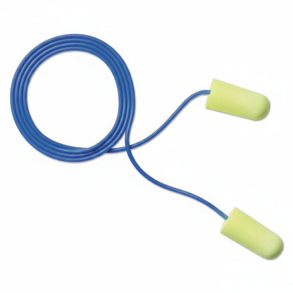 E-A-Rsoft Yellow Neons Yellow Polyurethane Corded Foam Earplugs NRR 33 dB