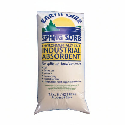 Industrial Absorbent, Loose-Filled Bags, 2.2 ft³ Coverage, Absorbs 12 gal