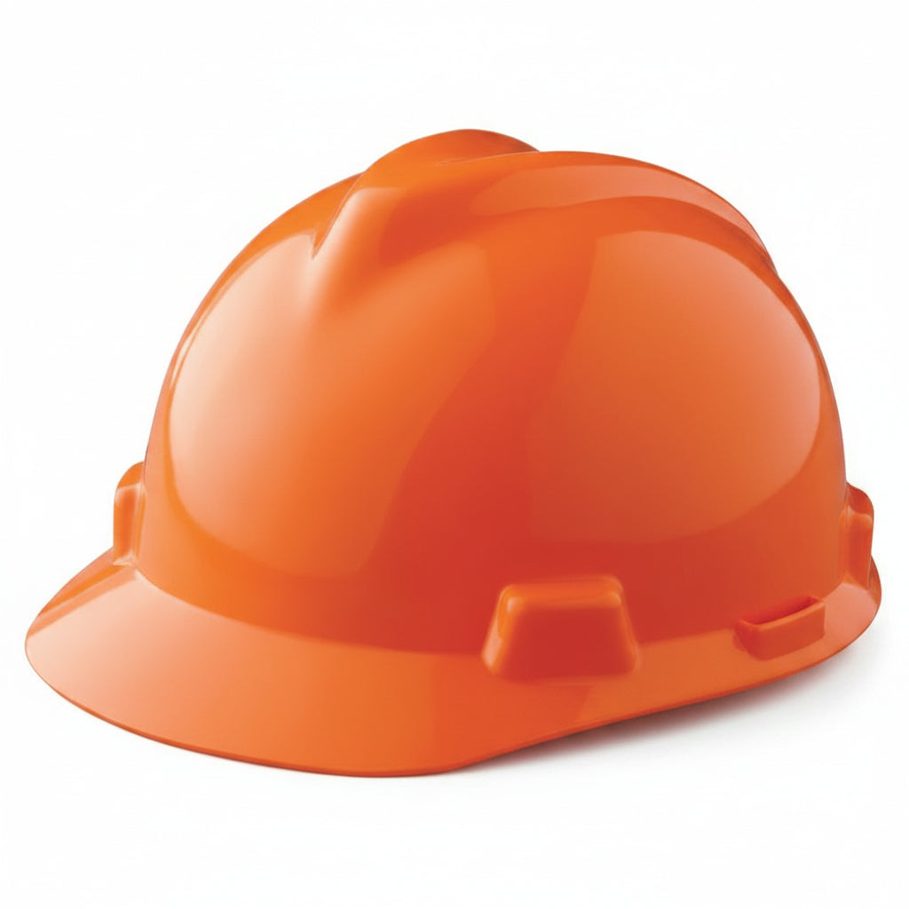 Hi-Viz Orange V-Gard Cap-Style Hard Hat with Fas-Trac III Suspension
