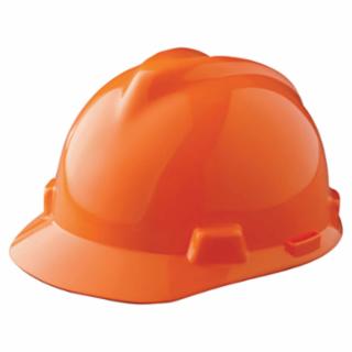 Hi-Viz Orange V-Gard Cap-Style Hard Hat with Fas-Trac III Suspension