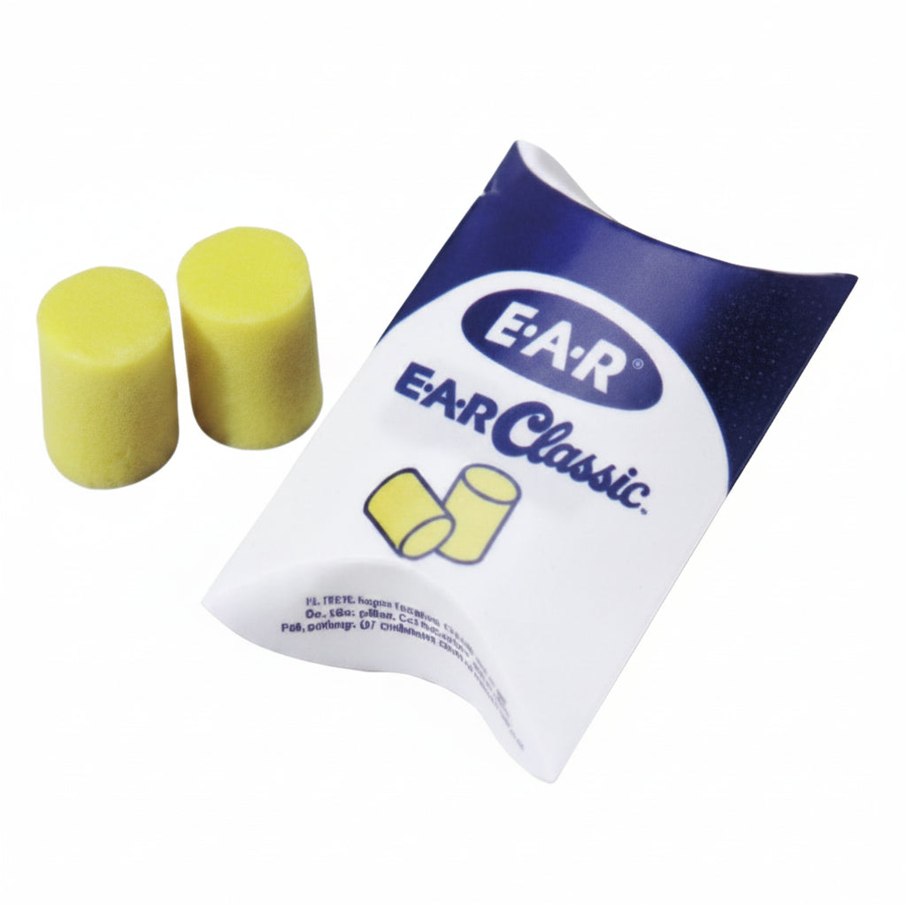 E-A-R Classic Yellow Polymer Foam Uncorded Earplugs NRR 29 dB, Pillow Pack