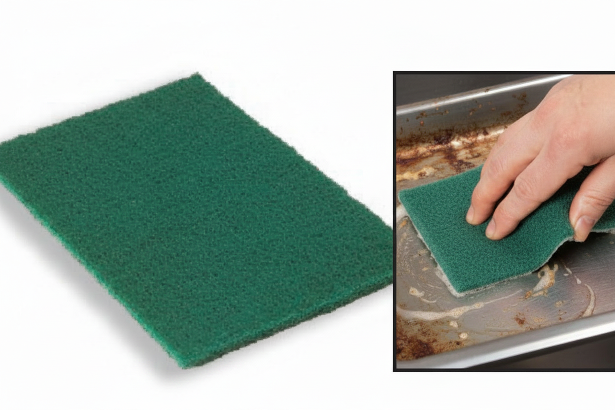 Medium Duty Scouring Pad Green 6 x 9