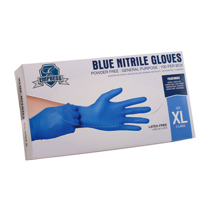 Nitrile Glove Blue Powder Free X-Large 3 mil