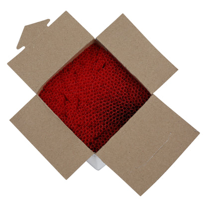 Unwrapped Red Semi-Slim Straw / Stirrer