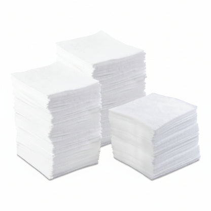 Oil-Only Lightweight Sorbent Pad, White, 15 in x 17 in, Absorbs 17 gal, 100 Sheets per Bale