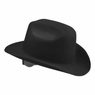 Black Western Outlaw Hard Hat with 4-point Ratchet