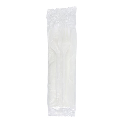 Medium Weight White Cutlery Kit with Napkin