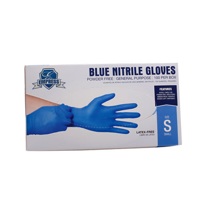 Nitrile Glove Blue Powder Free Small 3 mil