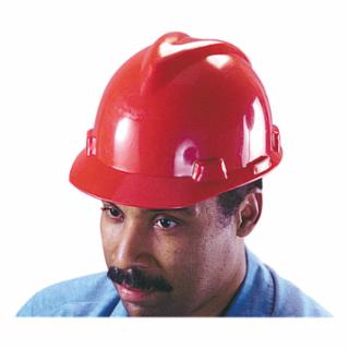Red V-Gard Cap-Style Hard Hat with Staz-On Suspension