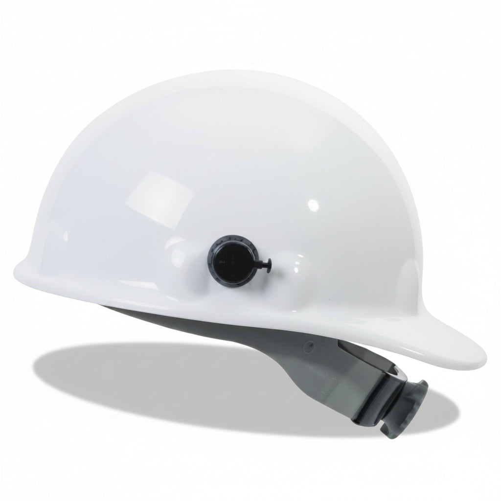 White SuperEight E2 Series Hard Cap with 8-point Ratchet, Quick-Lok Blocks
