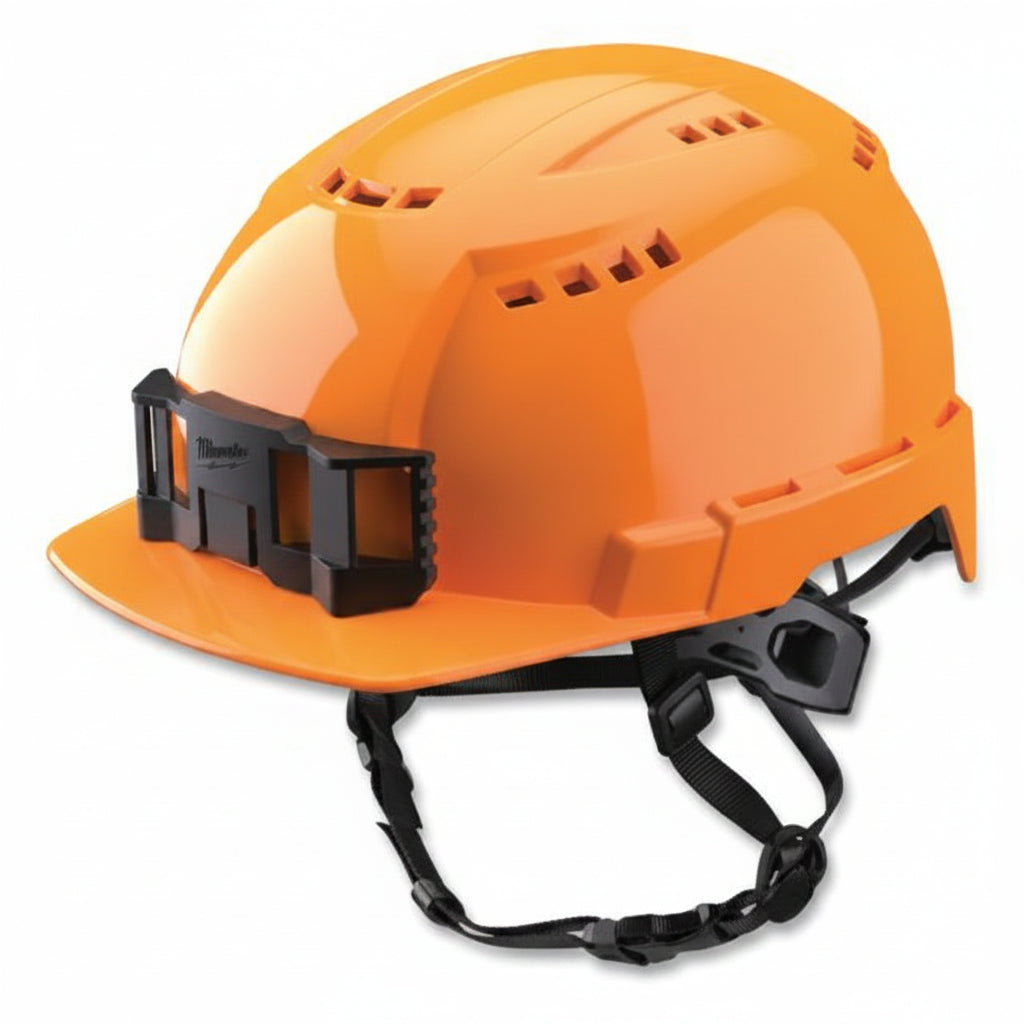 Orange Vented Class C BOLT Front Brim Safety Helmet