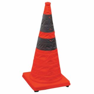 Pack and Pop 28 inch Orange Nylon Collapsible Safety Cone