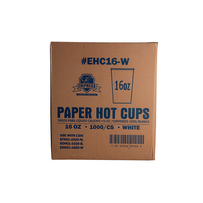 Paper Hot Cup 16 oz White