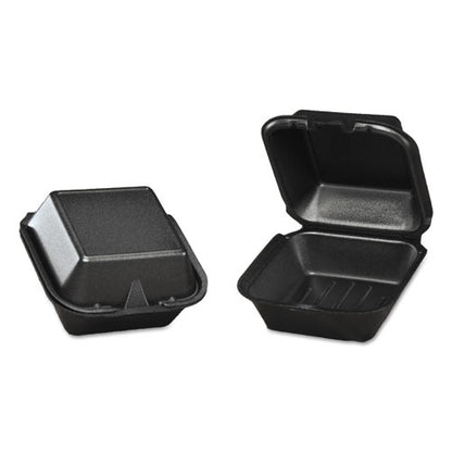 Foam Hinged Container Sandwich Black