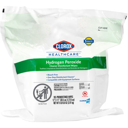 Clorox Healthcare Hydrogen Peroxide Disinfectant Wipes Refill 185 Count