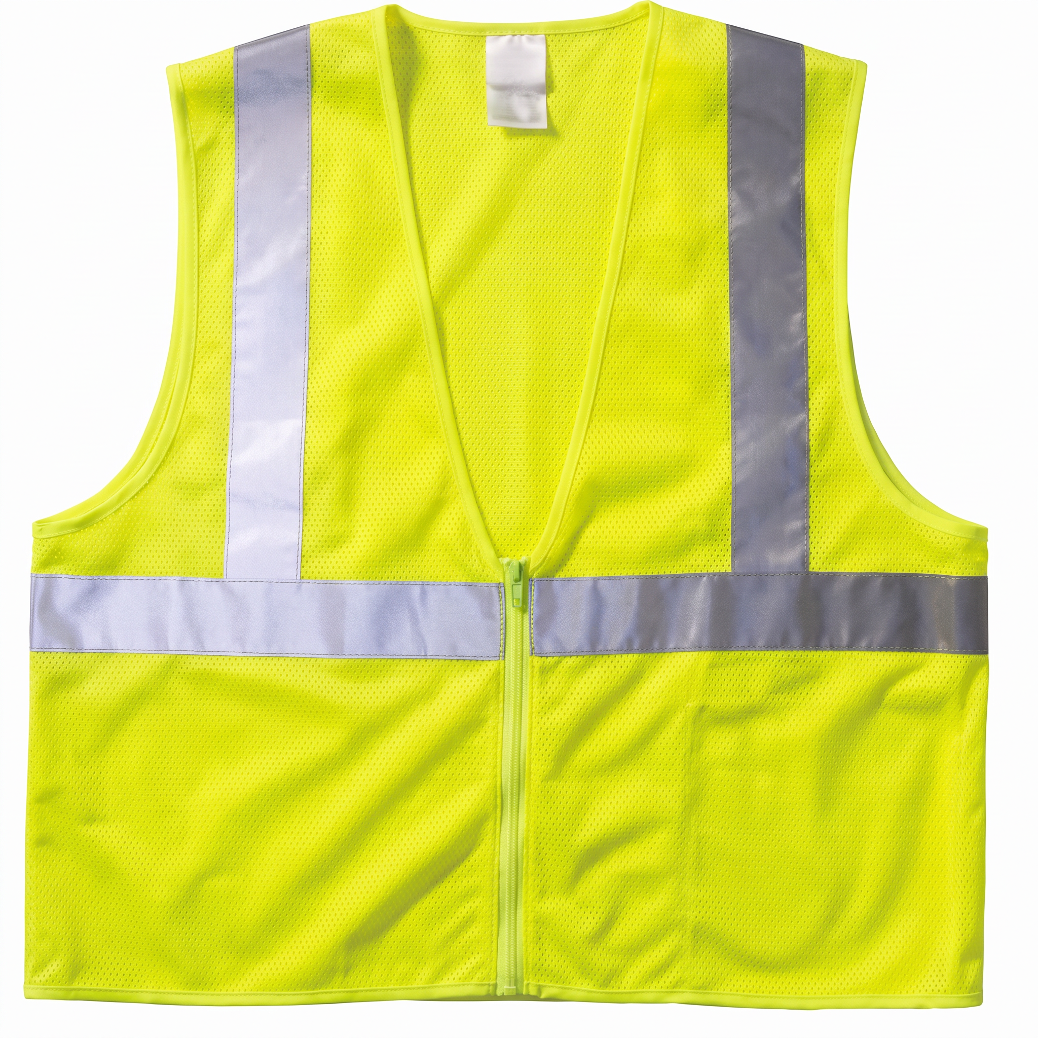 GloWear 8210Z Class 2 Mesh Safety Vest - Lime, Large/X-Large