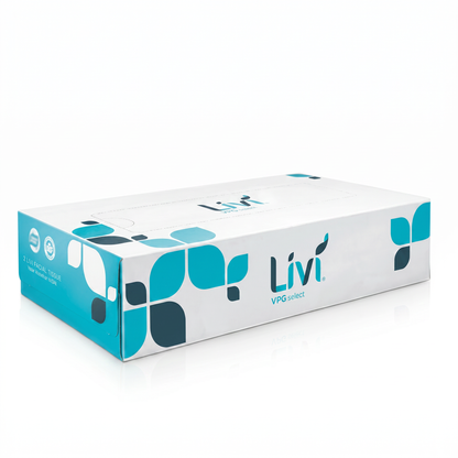 Livi VPG Select Boxed Facial Tissue - flat box