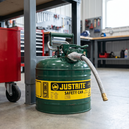 Type II AccuFlow Safety Can with Flexible Metal Hose